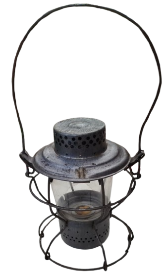 1900 HANDLAN - ST. LOUIS - MISSOURI - U.S.A.  LAMBA USA DEMİRYOYU FENERİ BOMBELİ CAM