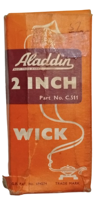 ORİJİNAL ALADDIN PINK 2 INCH GAZ LAMBA FİTİLİ - MADE IN ENGLAND - KUTUSU VE TALİMATI İLE - KOLEKSİYONLUK