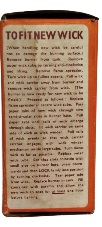 ORİJİNAL ALADDIN PINK 2 INCH GAZ LAMBA FİTİLİ - MADE IN ENGLAND - KUTUSU VE TALİMATI İLE - KOLEKSİYONLUK