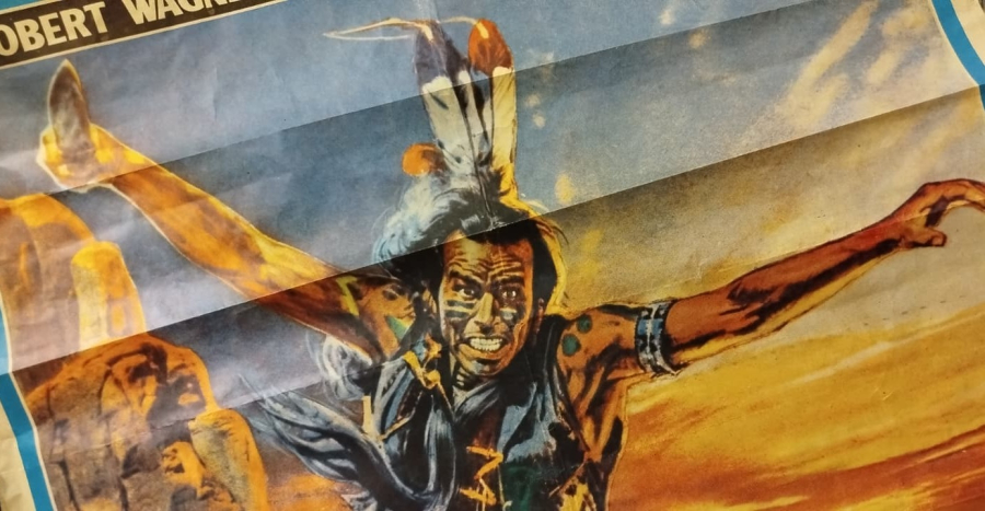 1954 KARTALIN OGLU SİNEMA FİLM AFİSİ FİLMİN TANITIMINDA ASILARAK KULLANILMIŞ ORJİNAL DONEM AFİŞDİR