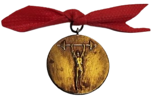 1952 HALTER MUSABAKASI DERECE ALMIS YARISMACI KURDELALI BRONZ MADALYA 