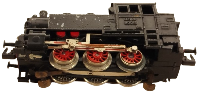 1960-65 ORİJİNAL MARKLIN HO 00 90016 TANK LOKOMOTİF - TRIX EXPRESS KASA - ÇALIŞIR DURUMDA KOLEKSİYONLUK