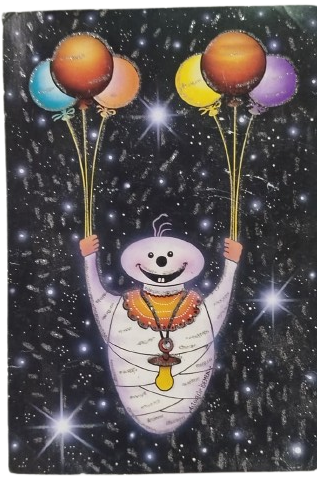 1970 YILLARDAN KALMA ARKASI YAZISIZ 10 ADET FARKLI SİMLİ ISILTILI ORJINAL TEBRİK YENİ YIL KARTLARI