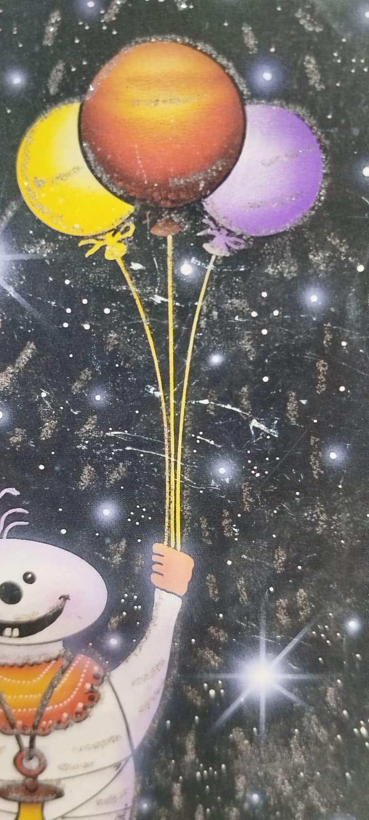 1970 YILLARDAN KALMA ARKASI YAZISIZ 10 ADET FARKLI SİMLİ ISILTILI ORJINAL TEBRİK YENİ YIL KARTLARI