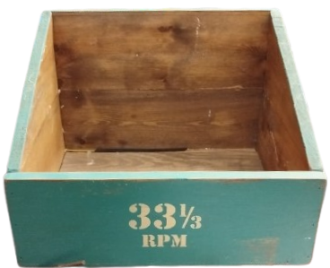 1869 ETS VINLY &  CO 33 LP AHSAP KASA YESİL RENK PLAK KUTU