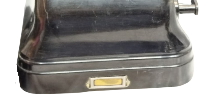 1950 ORİJİNAL SSCB MANYETOLU DUVAR TELEFONU - BAKALİT SİYAH - T.A.Ç. İŞARETLİ SOVYET DÖNEMİ