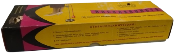 1960 ORİJİNAL ALMAN JKOS ROCKABRUNNER ETEK BOYU İŞARETLEME APARATI  KUTUSU VE KILAVUZU İLE MÜZE PARÇASI