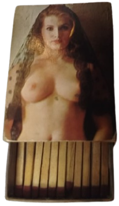 1970 LER NU KİBRİT KUTUSU NADİR KOLEKSİYONLUK NOSTALJİK KİBRİT KUTUSU (GÜZEL NU KADIN TEMALI)