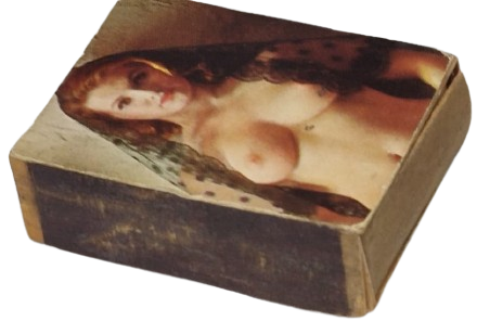 1970 LER NU KİBRİT KUTUSU NADİR KOLEKSİYONLUK NOSTALJİK KİBRİT KUTUSU (GÜZEL NU KADIN TEMALI)