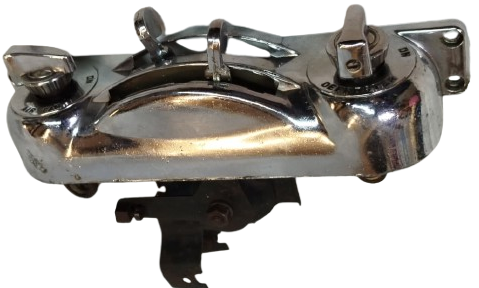 1949 ORİJİNAL MOPAR KROM KLİMA KONTROL PANELİ - CHRYSLER DESOTO DODGE PLYMOUTH - AMERİKAN KLASİK OTOMOBİL PARÇASI