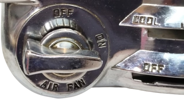 1949 ORİJİNAL MOPAR KROM KLİMA KONTROL PANELİ - CHRYSLER DESOTO DODGE PLYMOUTH - AMERİKAN KLASİK OTOMOBİL PARÇASI