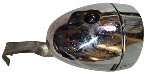 1960 ORİJİNAL ALMAN MADE KROM BİSİKLET FARI - ANAHTARLI ÇİFT KADEME IŞIK AYARLI - KOLEKSİYONLUK FAR