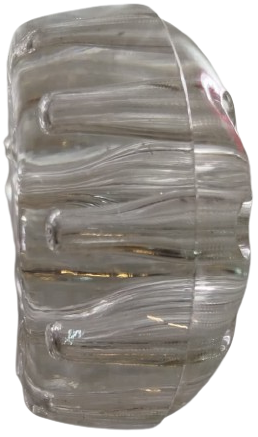 1950 ORİJİNAL CAM ÇİÇEK KURBAĞASI KUBBE ŞEKLİNDE 19 GÖZLÜ VAZO APARATI VİNTAGE FLOWER FROG