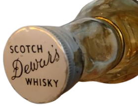 1960 1970 DÖNEMİ ORİJİNAL DEWAR’S WHITE LABEL 5 LİTRE BOS DEV CAM ŞİŞE METAL SALINCAKLI AYAK KARTON KUTUSU İLE