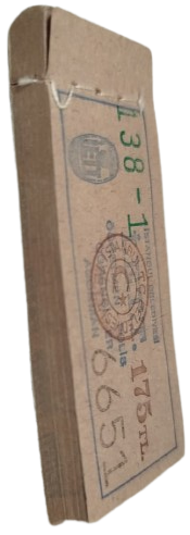 1950 LER SONU İSTANBUL İETT OTOBÜS BİLET KOÇANI 50 ADET KULLANILMAMIŞ ORİJİNAL BİLET 175 KURUŞLUK