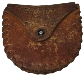 1960 KEMERE TAKILAN DERİ PARA CUZDANI EL DİKİM SARAC İSİ