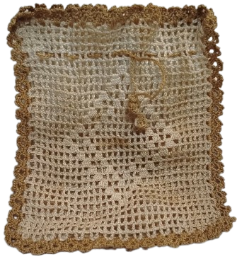 OSMANLI VEYA ESKİ DÖNEM EL ÖRGÜSÜ TİĞ İŞİ KESE İPEK KESE (PARA KESESİ VEYA LAVANTA KESESİ KOLEKSİYONU