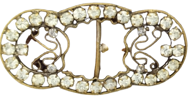 1950 DÖNEMİ İSTANBUL İŞİ EL YAPIMI MIHLAMA TAŞLI BAYAN KEMER TOKASI  ORİJİNAL DERİ KEMER NADİR KOLEKSİYONLUK