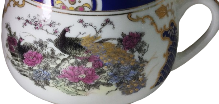 1950 TEK TİRYAKI KAHVE FİNCAN TABAK TURK TİPİ FİNCAN BOYU 