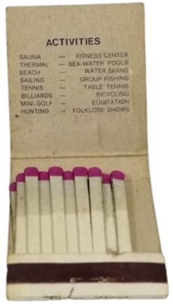 TURKAY İSTİNYE HOTEL GEMİ KİBRİT İSTANBUL'UN DENİZ TURİZMİ TARİHİNDEN NADİR BİR BELGE