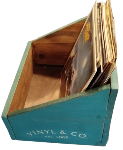 1869 ETS VINLY &  CO 33 LP AHSAP KASA YESİL RENK PLAK KUTU