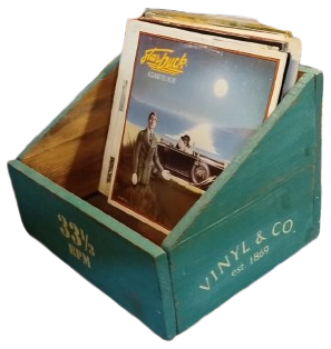 1869 ETS VINLY &  CO 33 LP AHSAP KASA YESİL RENK PLAK KUTU