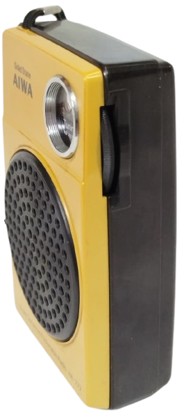 1975 ORİJİNAL AIWA AR 777 SOLID STATE CEP RADYOSU KREM KASA  SUPER SENSITIVE POCKET RADIO 