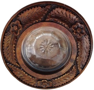 OSMANLI AHSAP UZERİ EL OYMASI KOLEKSİYONLUK MASA ÜSTÜ KÜL TABLASI (KÜLLÜK)