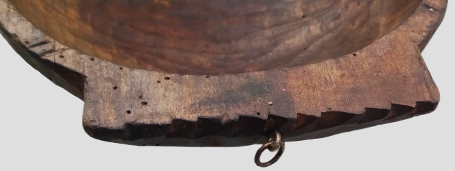 NADİR OSMANLI DÖNEMİ EL YAPIMI AHŞAP KASE DERİN TABAK RUSTİK KÖY ENSTRÜMANI KOLEKSİYONU