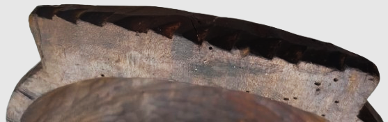 NADİR OSMANLI DÖNEMİ EL YAPIMI AHŞAP KASE DERİN TABAK RUSTİK KÖY ENSTRÜMANI KOLEKSİYONU