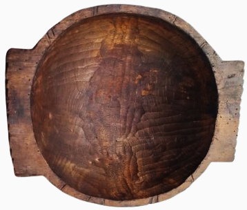 NADİR OSMANLI DÖNEMİ EL YAPIMI AHŞAP KASE DERİN TABAK RUSTİK KÖY ENSTRÜMANI KOLEKSİYONU