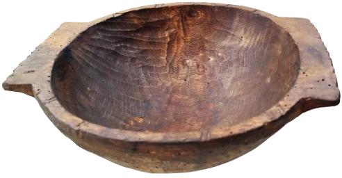 NADİR OSMANLI DÖNEMİ EL YAPIMI AHŞAP KASE DERİN TABAK RUSTİK KÖY ENSTRÜMANI KOLEKSİYONU