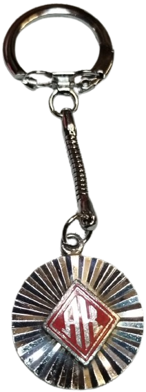 AKBANK LOGO KISMI KIRMIZI SICAK MINELİ ZİNCİRLİ ANAHTARLIK