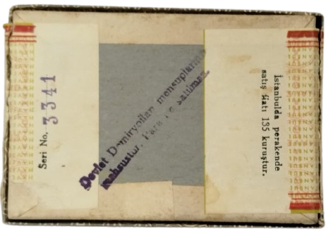 1951 DEVLET DEMİRYOLLARI PERSONELİNE ÖZEL CACODYLATE DE SOUDE AMPUL KUTUSU HAVER LAB. İSTANBUL ÇOK NADİR