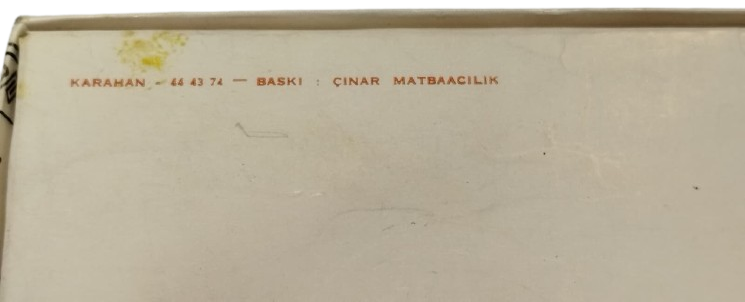 1974 BASIM TURKAY SİGARA KARTON KUTUSU - ÇİNAR MATBAACILIK TAM KOLEKSİYONLUK NADİR