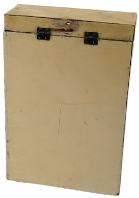 1920-30 DÖNEMİ OSMANLI YAZILI EL BOYAMA AHŞAP KUTU (El-İsa Kahvesi) ÇOK NADİR