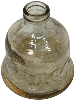 1880-1910 DÖNEMİ OSMANLI EL YAPIMI KABARTMALI PARFÜM / LOSYON KOLONYA  ŞİŞESİ NADİR