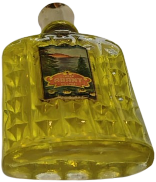 EYÜP SABRİ TUNCER METAL KAPAK YAZILI BEYAZ CAM  KOLONYA ŞİŞESİ ÜZERİ ETİKETLİ ORJINAL KAPAK