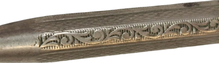 1890-1915 DÖNEMİ OSMANLI ALPAKA ZİNCİRLİ KURŞUN KALEM TAMAMEN EL İŞÇİLİKLİ ALPACCA DAMGALI ÇOK NADİR