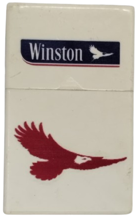 1970 WINSTON SİGARA KUTUSU TABAKASI PLASTİK SERİ (KOLEKSİYONLUK KARTAL LOGOLU)