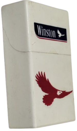 1970 WINSTON SİGARA KUTUSU TABAKASI PLASTİK SERİ (KOLEKSİYONLUK KARTAL LOGOLU)