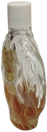 1950-60 DÖNEMİ KONTES “ZAMBAK” KOLONYASI KABARTMALI CAM ŞİŞE ORİJİNAL YARIM DOLU  NADİR