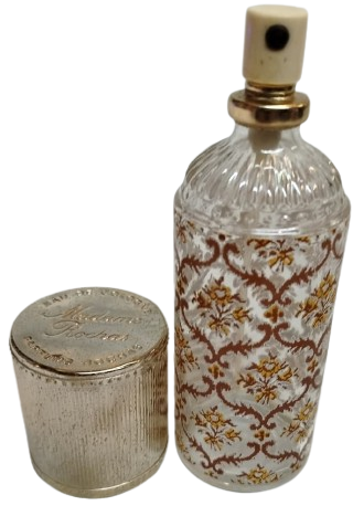 1960-70 DÖNEMİ ORİJİNAL MADAME ROCHAS EAU DE COLOGNE SPREYLİ CAM ŞİŞE ALTIN KAPLAMALI KUTU İÇİNDE BOŞ KOLEKSİYONLUK ÇOK NADİR