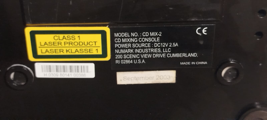 2003 NUMARK CD MIX-2 ÇİFT CDJ + MİXER PROFESYONEL DJ KONSOL  ÇALIŞIR  BAKIMLI KOLEKSİYONLUK