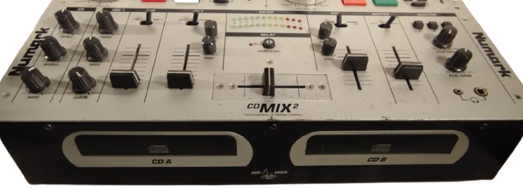 2003 NUMARK CD MIX-2 ÇİFT CDJ + MİXER PROFESYONEL DJ KONSOL  ÇALIŞIR  BAKIMLI KOLEKSİYONLUK