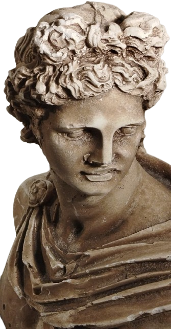  ANTİK YUNAN VE ROMA MİTOLOJİSİNİN EN ÖNEMLİ FİGÜRLERİNDEN BİRİ OLAN TANRI APOLLON  MERMER TOZU HEYKEL