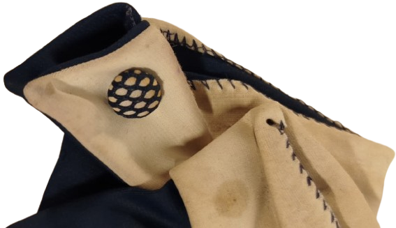 1940  VINTAGE BAYAN LACİVERT (NAVY BLUE)  İNCE ZARİF KUMAŞ AKŞAM FORMAL ELDİVEN