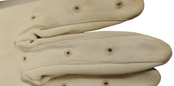 1950 LER  VINTAGE BAYAN AKŞAM FORMAL ELDİVEN KLASİK KREM BEYAZ RENKLİ, KISA BİLEK BOYU 