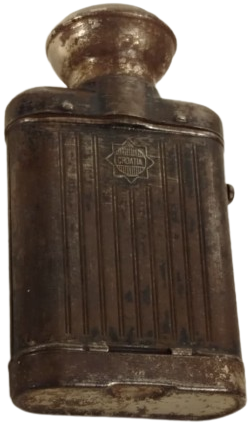 1940 CROATIA  TİTO DÖNEMİ OLAN METAL MERCEKLİ HIRVATİSTAN'DAURETİLEN   EL FENERİ