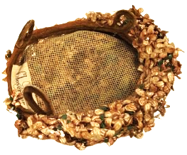 1940  CLOVER LANE USA AMERİKAN PORTAKAL CİCEGİ BAYAN SAPKA